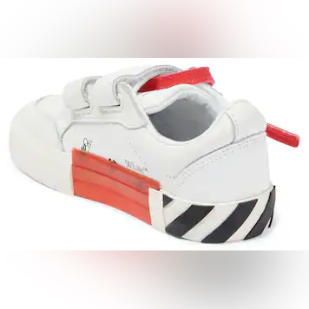 Off-White Kids side logo-print touch-strap sneakers size 9 euro 25 no lid